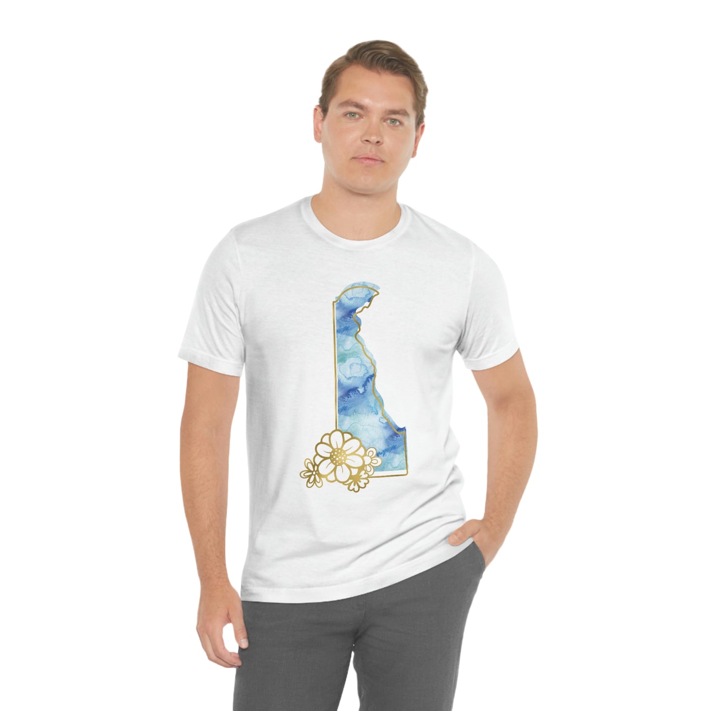 Delaware Watercolor Short Sleeve T-shirt