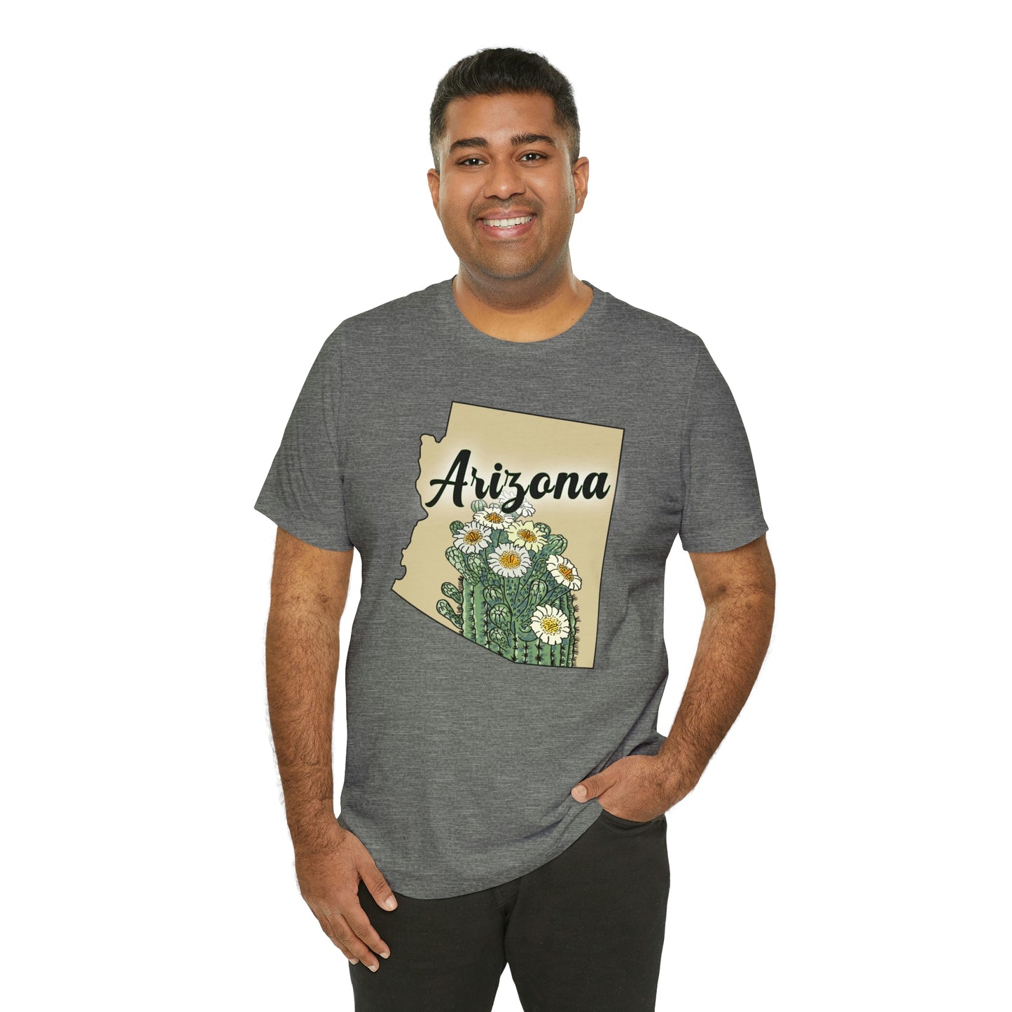 Arizona State Flower Short Sleeve T-shirt