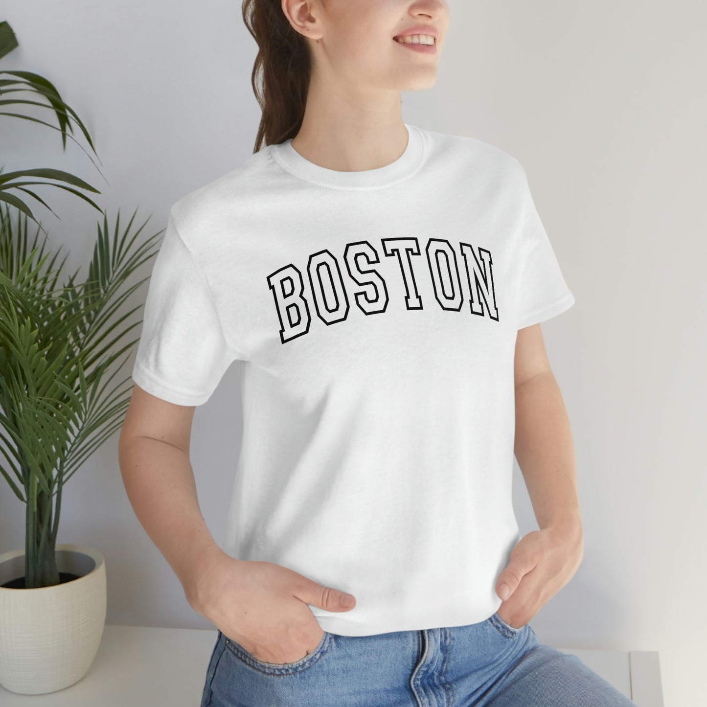 Boston Varsity Letters Arch Short Sleeve T-shirt