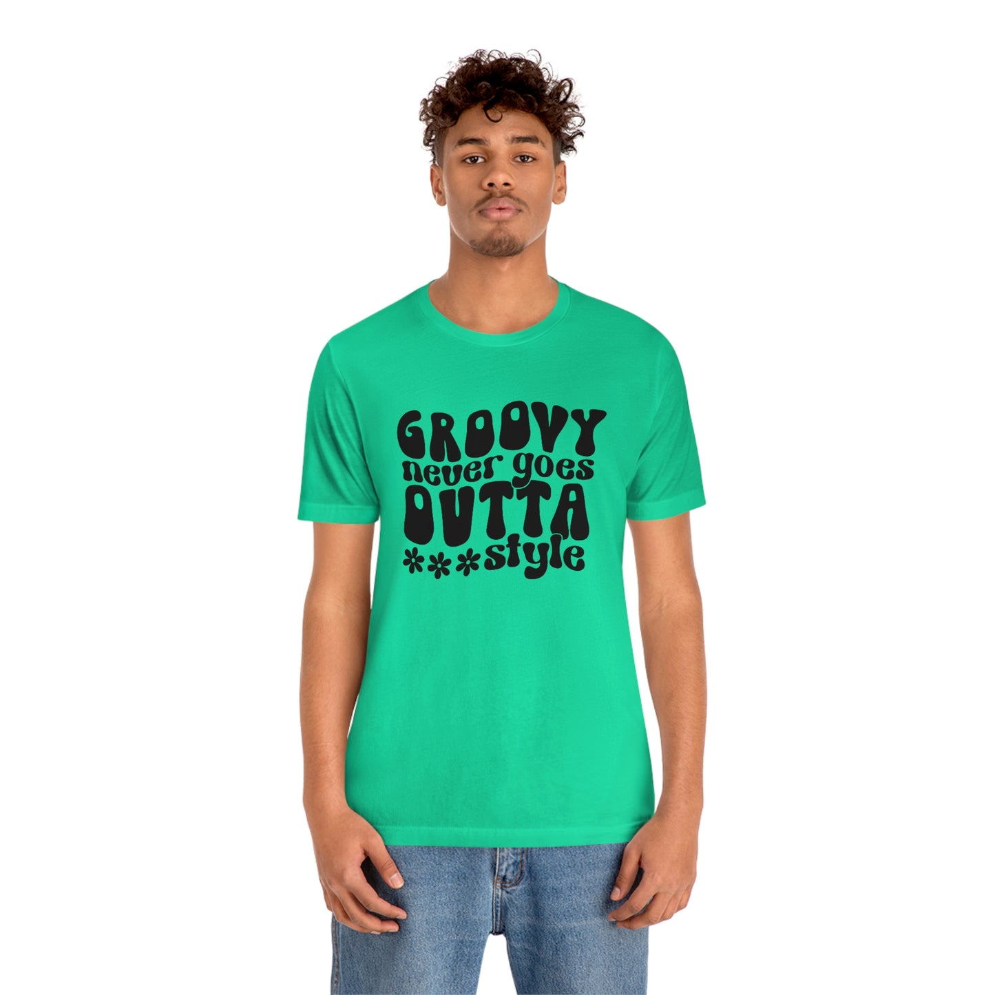 Groovy Never Goes Out of Style Unisex Jersey Short Sleeve Tee