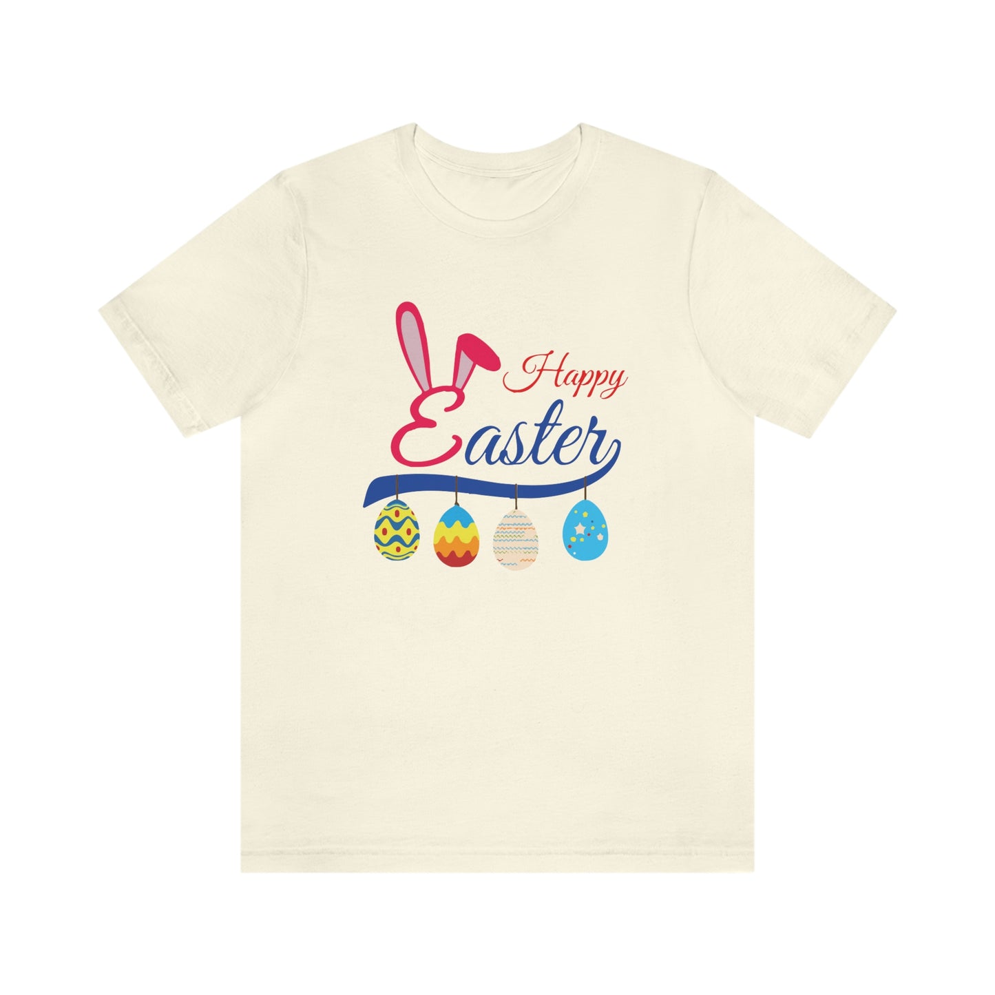 Egg Ornaments Happy Easter Unisex Jersey Short Sleeve Tee