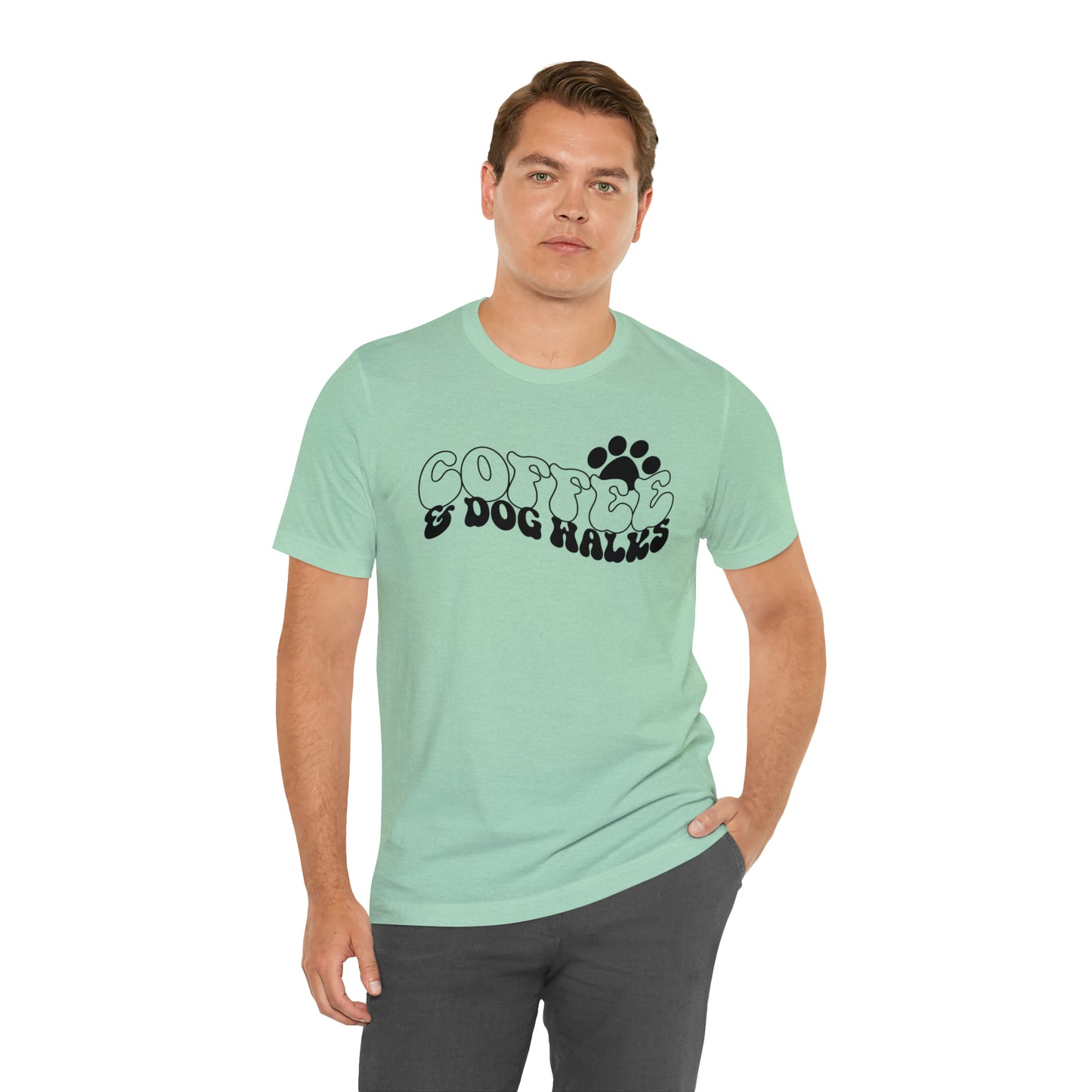 Coffee & Dog Walks Short Sleeve T-shirt