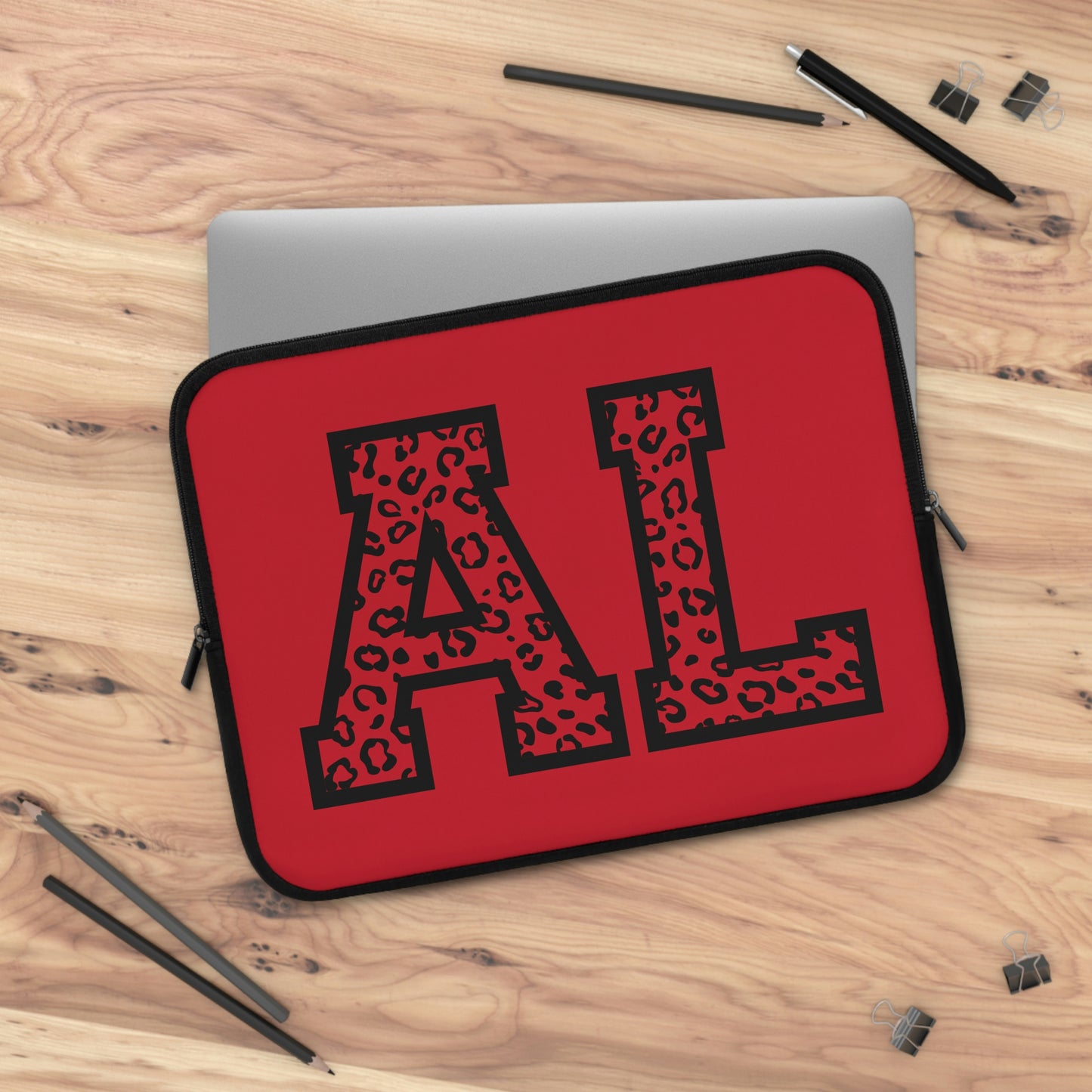 Alabama Leopard Print AL Laptop Sleeve