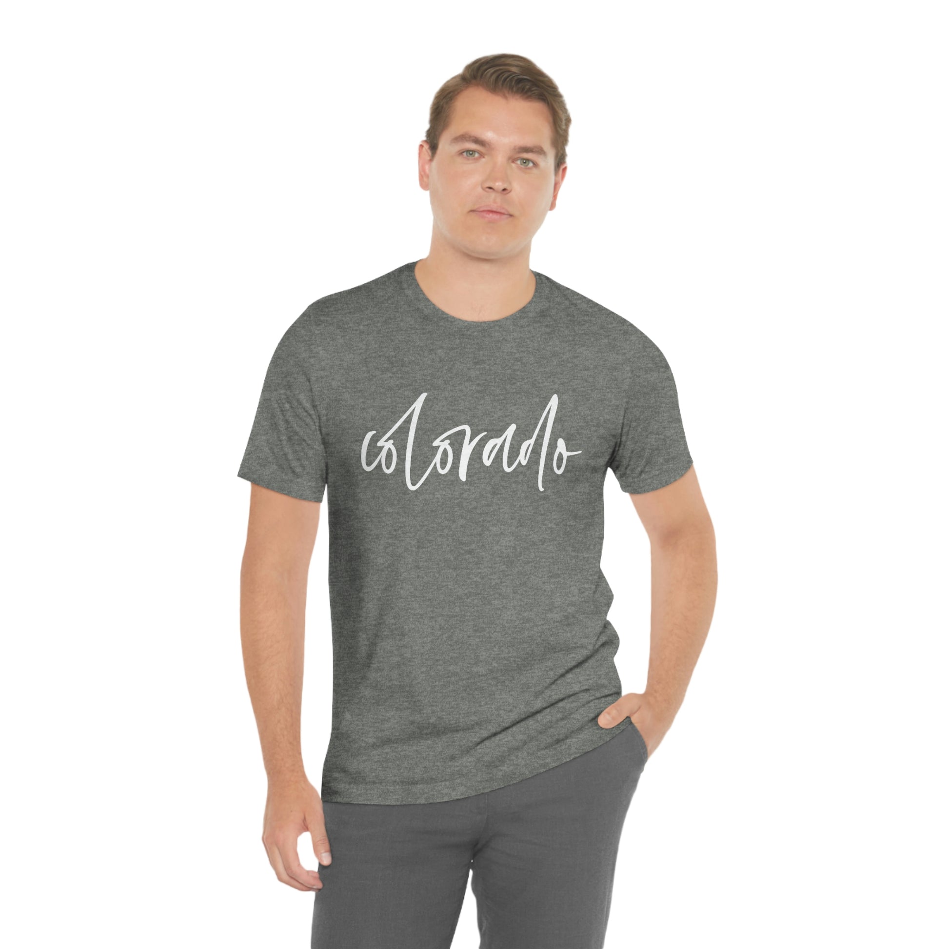 Colorado Script Unisex Jersey Short Sleeve Tee Tshirt T-shirt