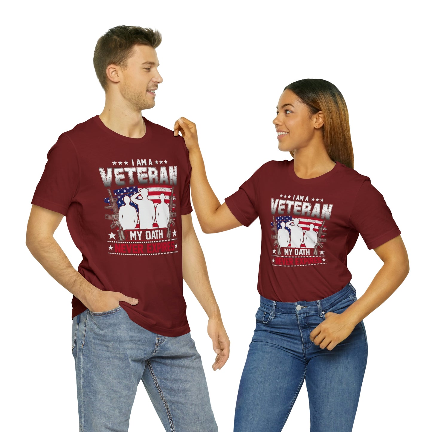 I am a Veteran My Oath Never Expires Short Sleeve T-shirt