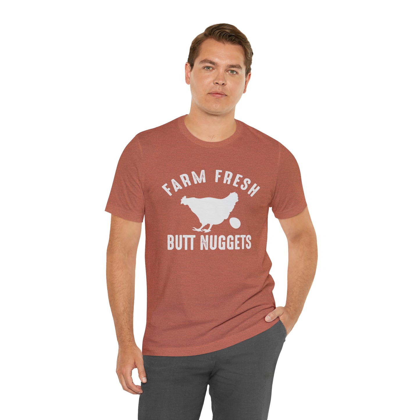 Farm Fresh Butt Nuggets Chicken Short Sleeve T-shirt
