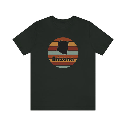 Arizona Retro Sunset Unisex Jersey Short Sleeve Tee Tshirt T-shirt