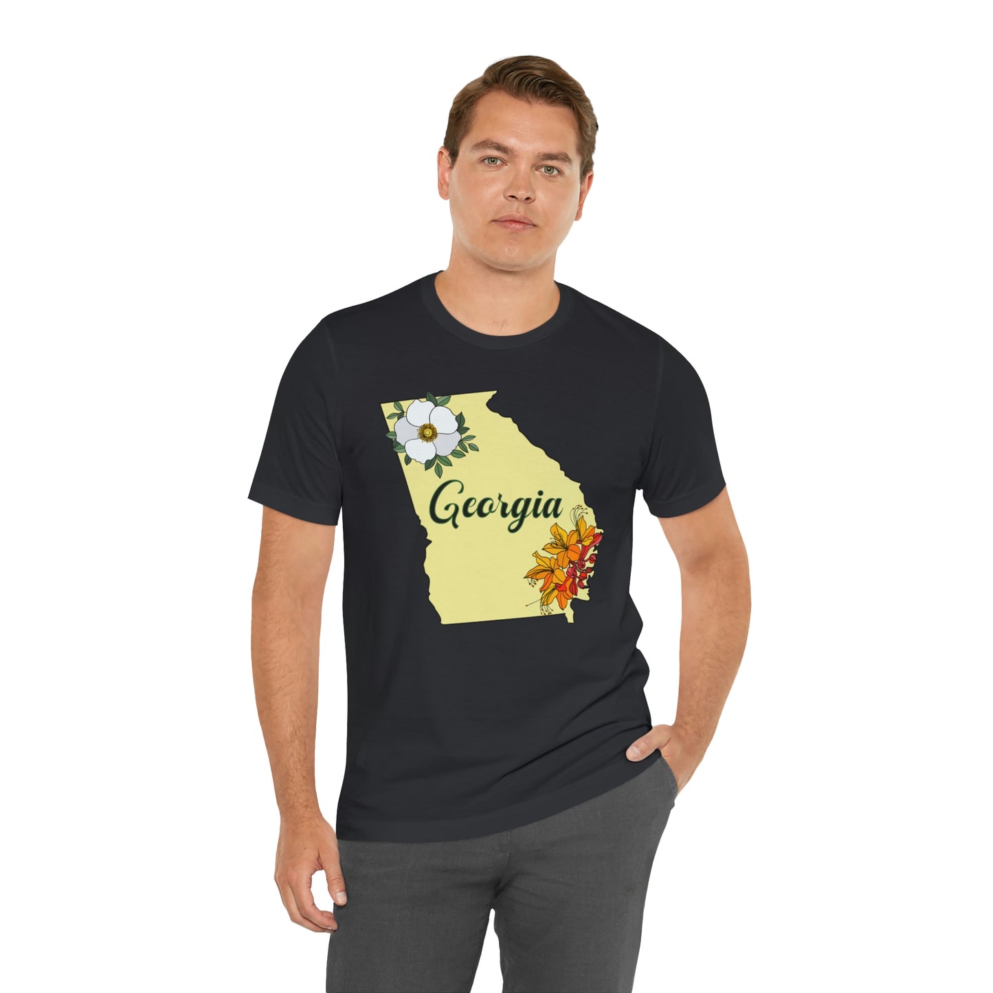 Georgia State Flower Short Sleeve T-shirt