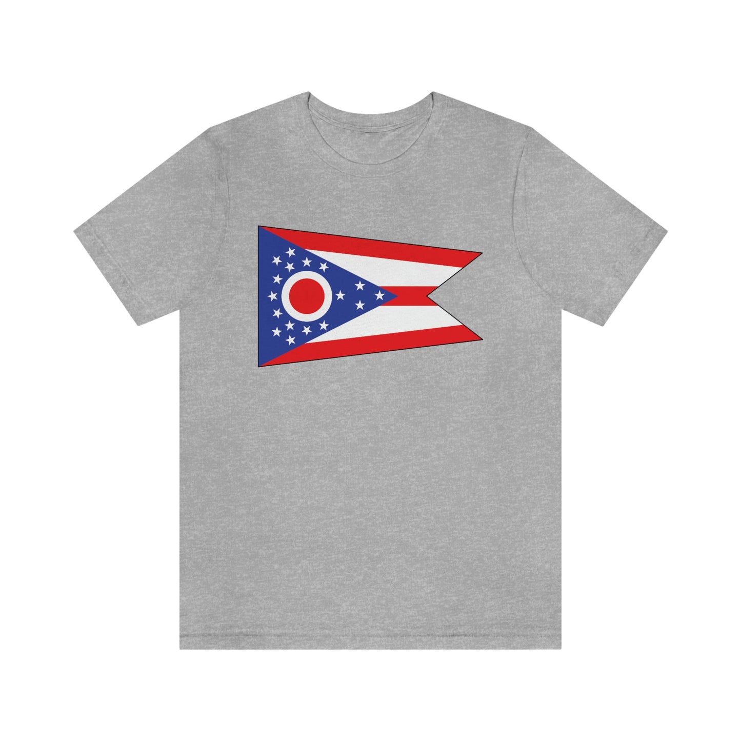 Ohio Flag Unisex Jersey Short Sleeve Tee Tshirt T-shirt