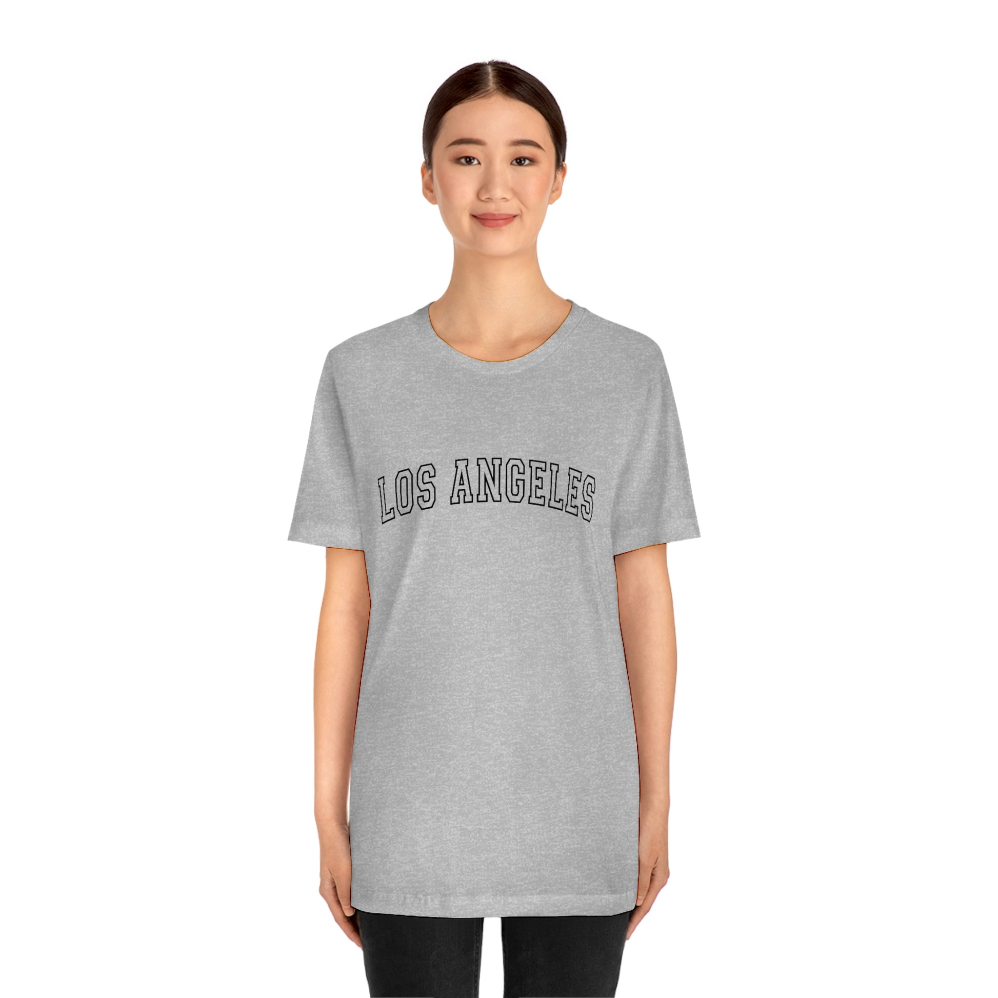 Los Angeles Varsity Letters Arch Unisex Jersey Short Sleeve Tee Tshirt T-shirt
