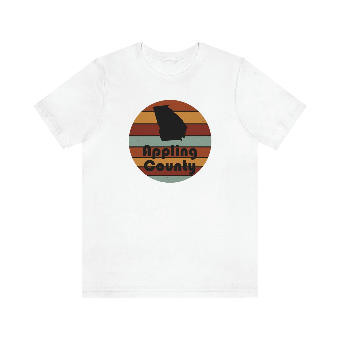 Appling County Georgia Retro Sunset Unisex Jersey Short Sleeve Tee Tshirt T-shirt