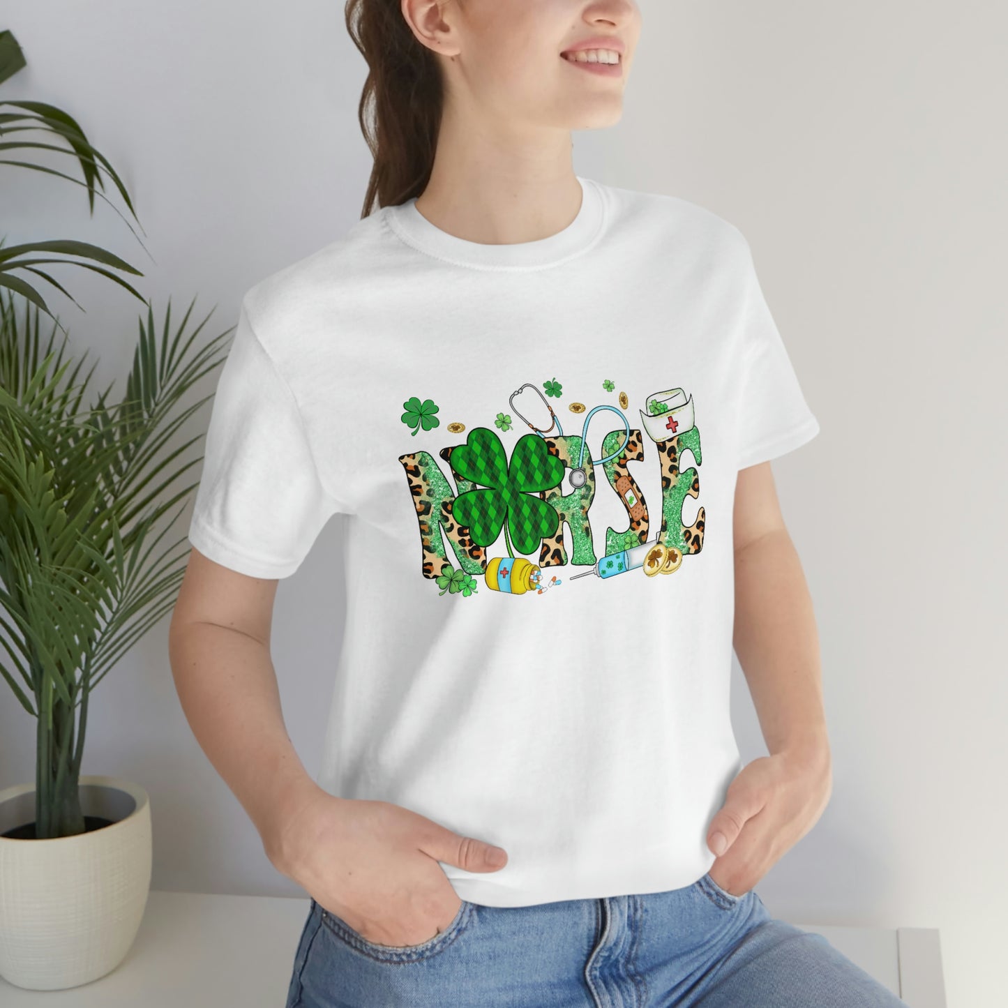 Nurse St. Patrick's Day Unisex Jersey Short Sleeve Tee