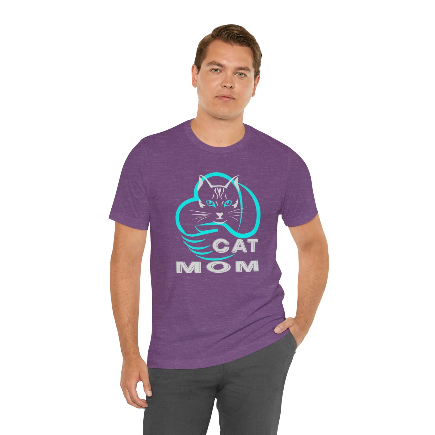 Cat Mom Short Sleeve T-shirt