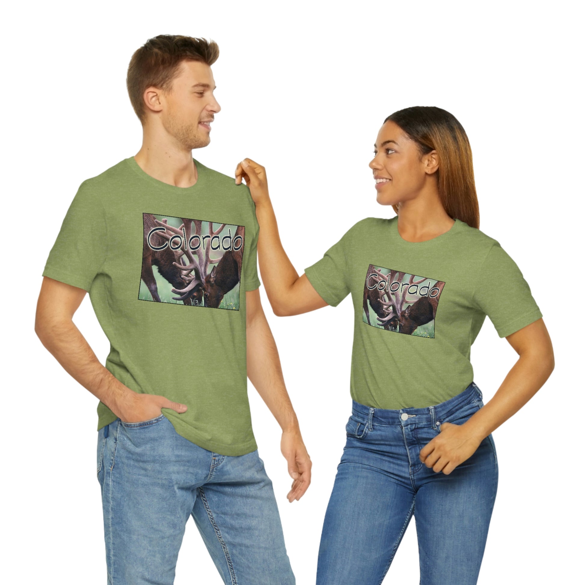 Colorado Elk Unisex Jersey Short Sleeve Tee Tshirt T-shirt
