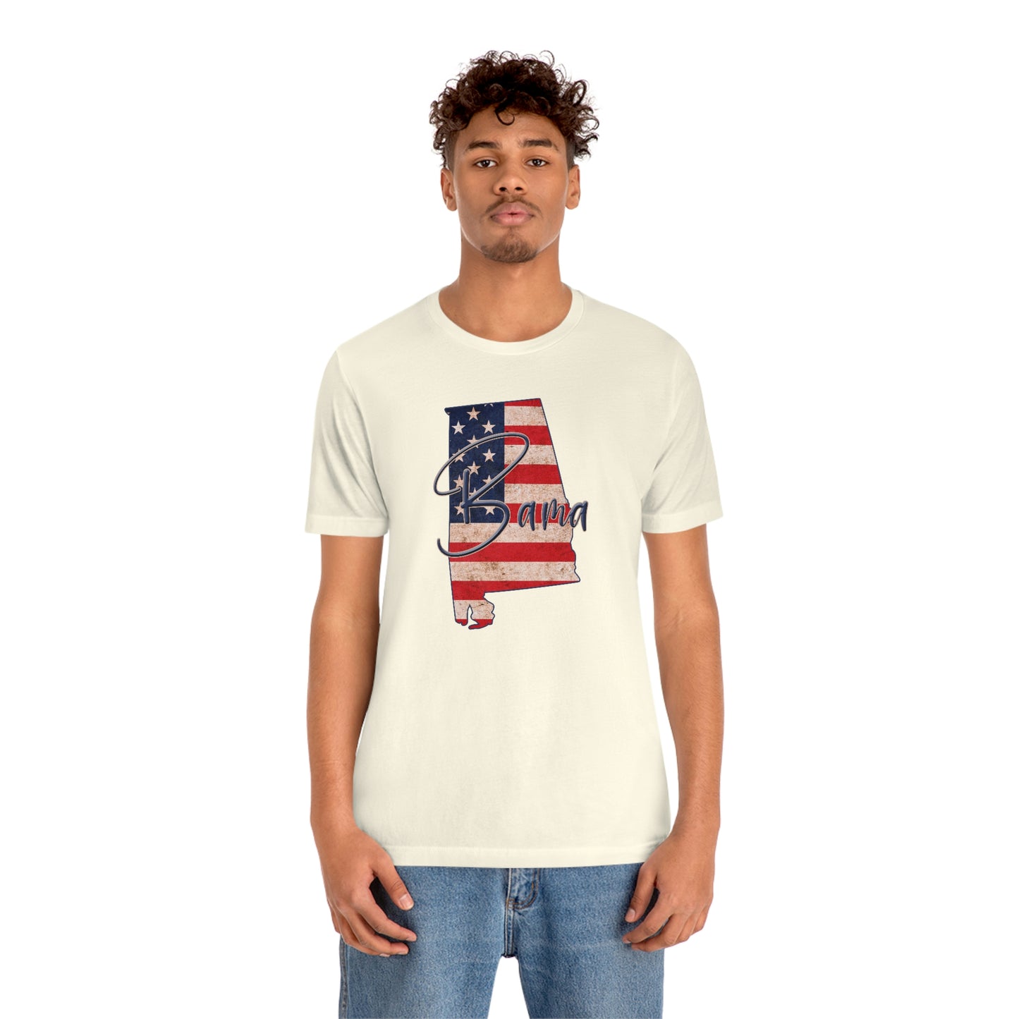 Alabama Bama Flag Unisex Jersey Short Sleeve T-shirt