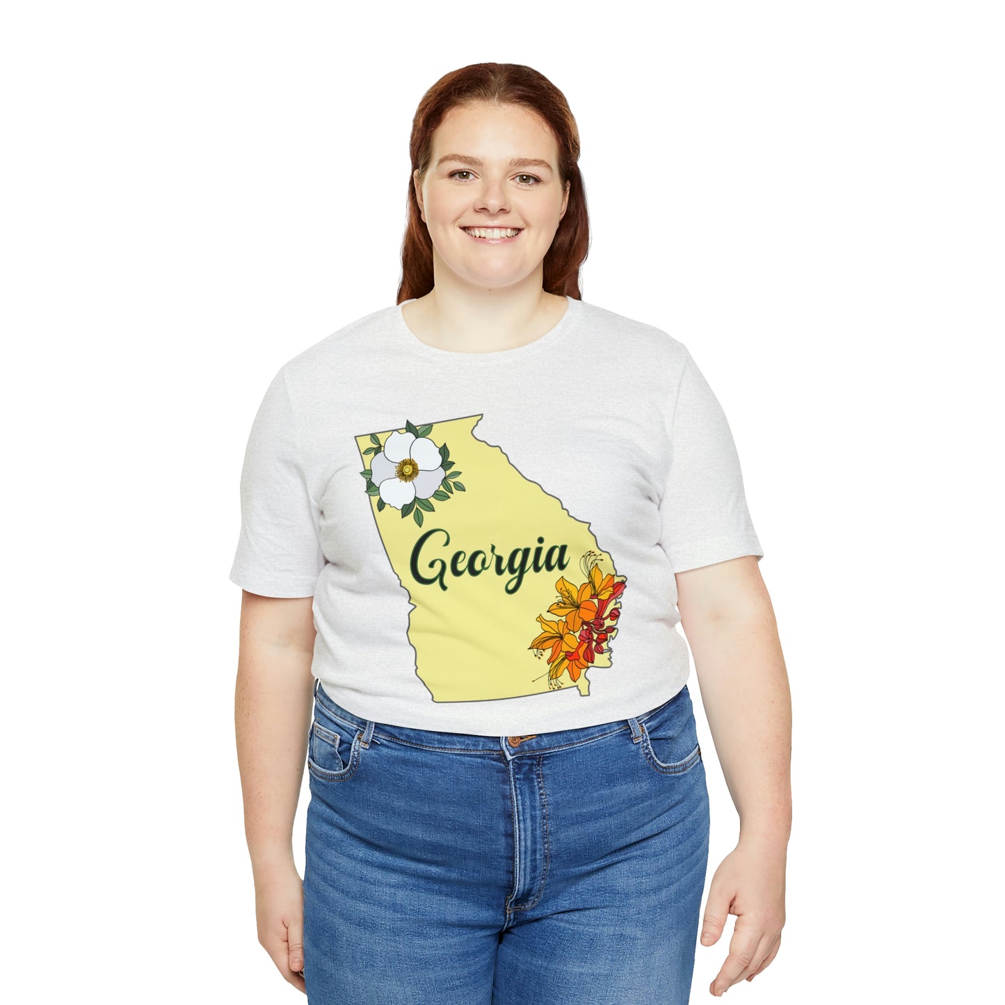 Georgia State Flower Short Sleeve T-shirt