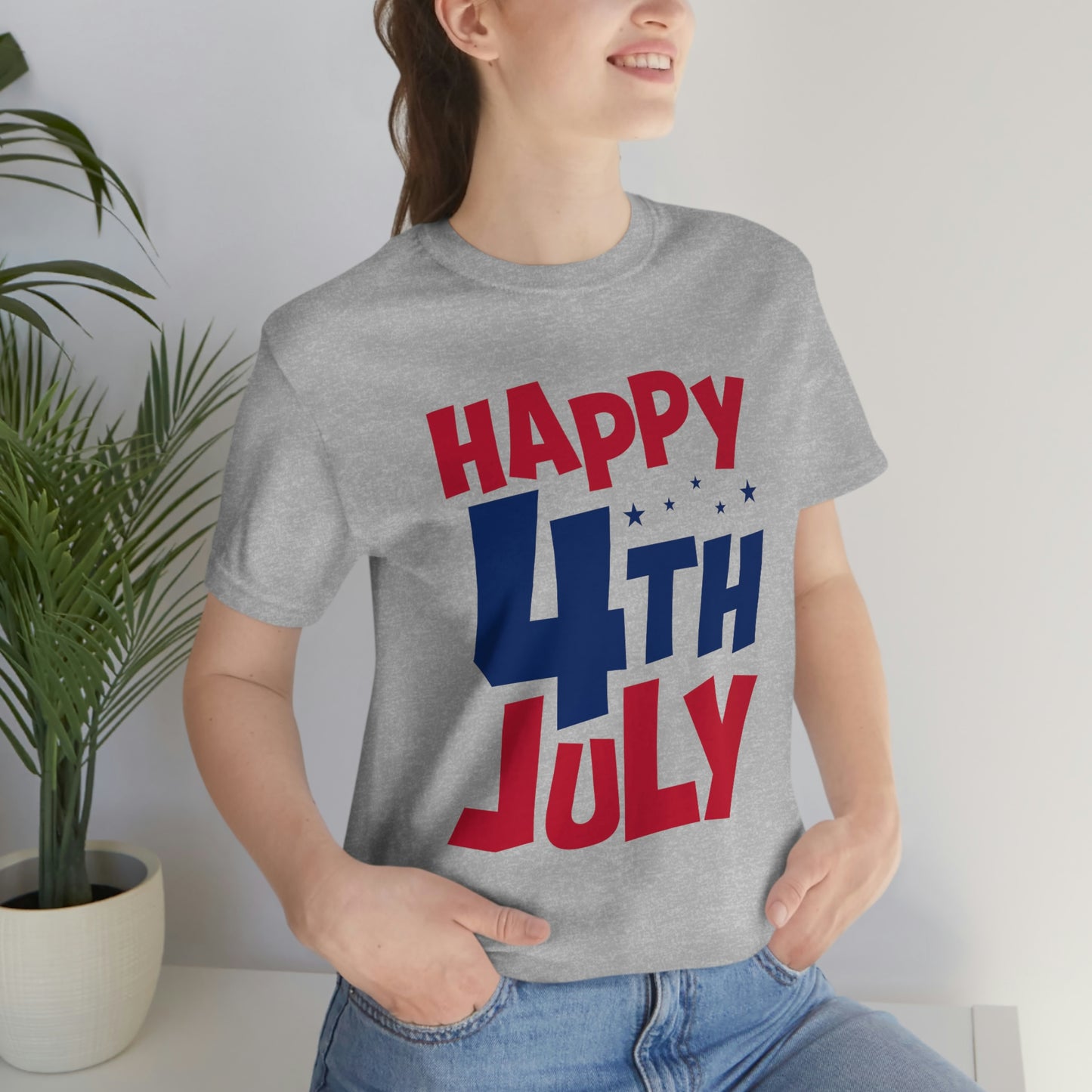 Happy 4th of July Unisex Jersey Short Sleeve Tee