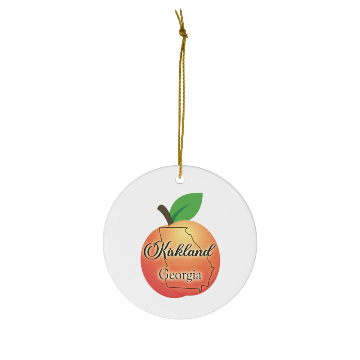 Kirkland Georgia Ceramic Ornament, 1-Pack