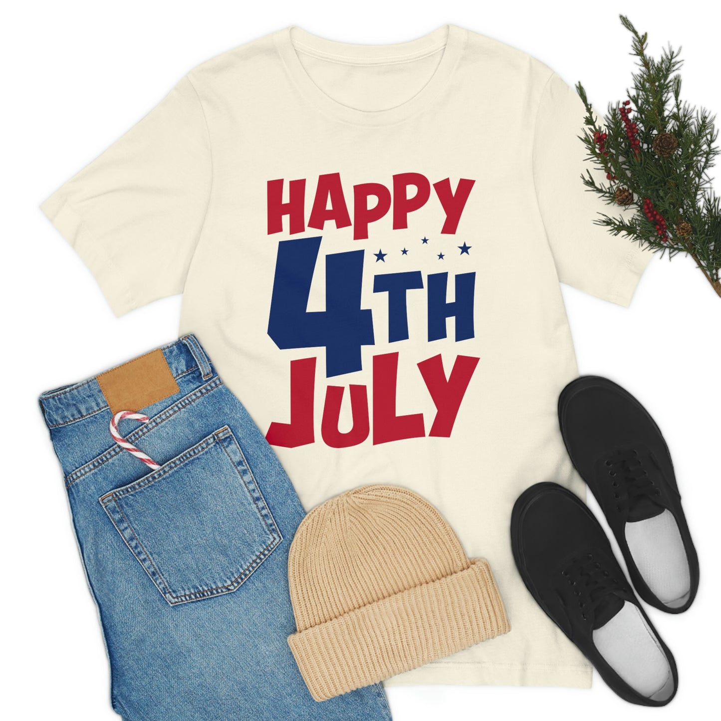 Happy 4th of July Unisex Jersey Short Sleeve Tee