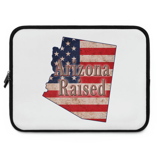 Arizona Raised US Flag Print Laptop Sleeve