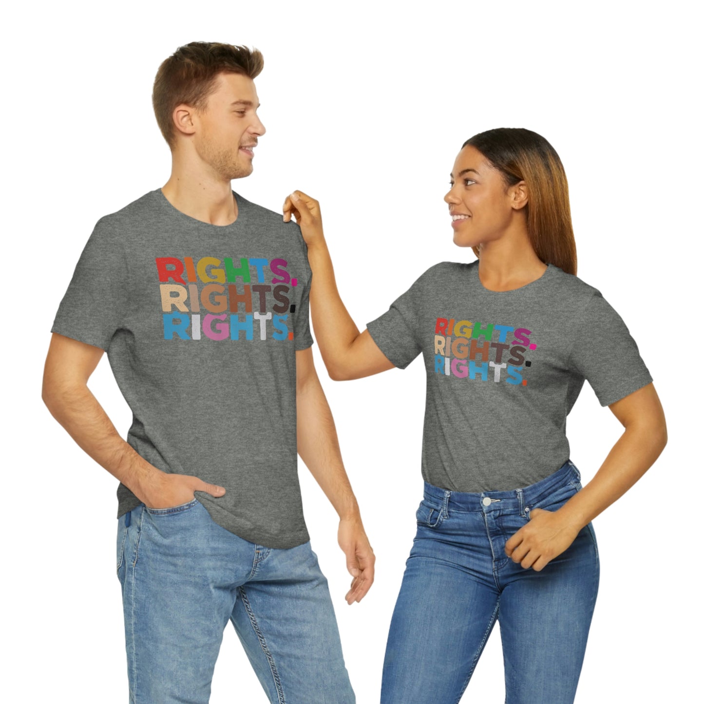 Rights. Rights. Rights. LGBTQIA Unisex Jersey Short Sleeve Tee