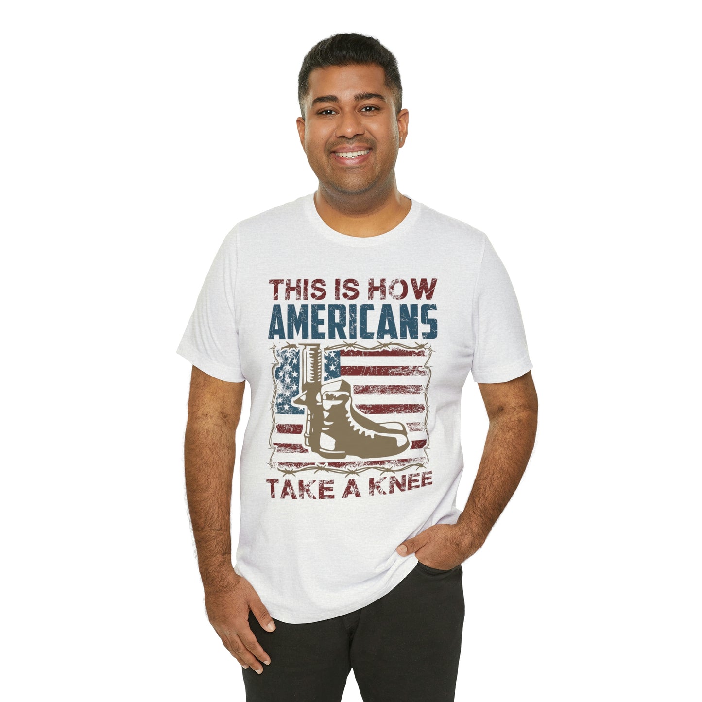 This is How Americans Take a Knee Short Sleeve T-shirt