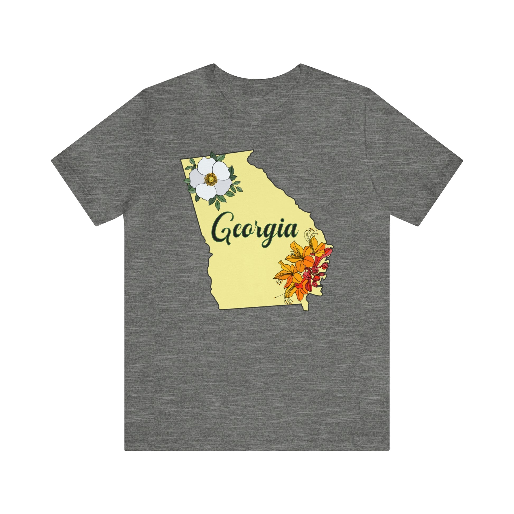 Georgia State Flower Short Sleeve T-shirt