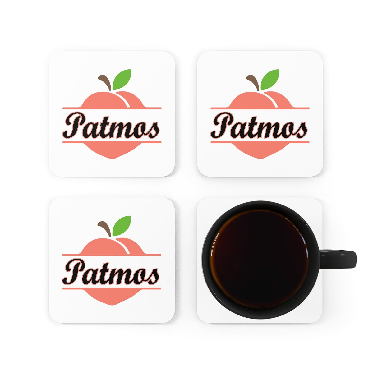 Patmos Georgia Corkwood Coaster Set