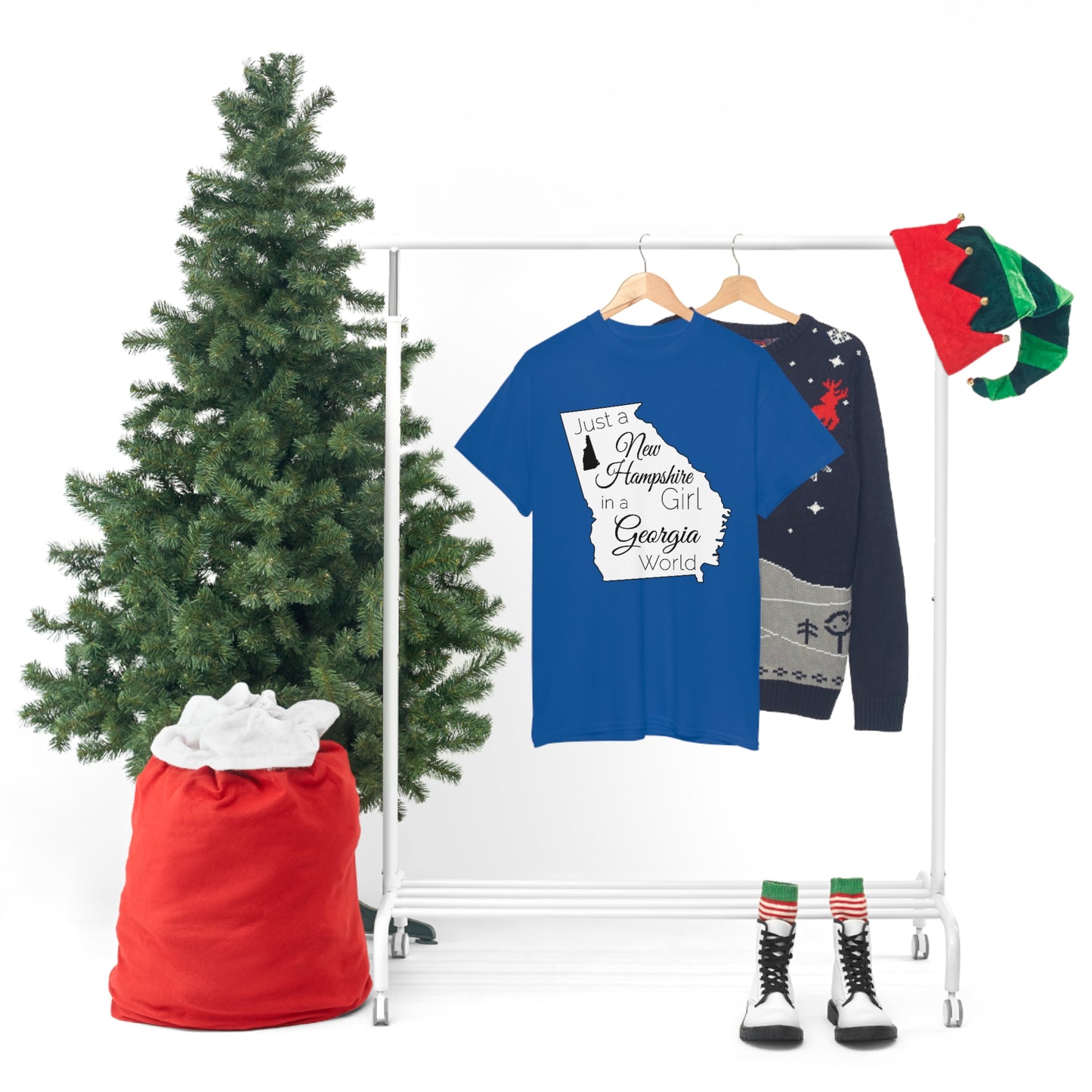 Just a New Hampshire Girl in a Georgia World Unisex Heavy Cotton Tee