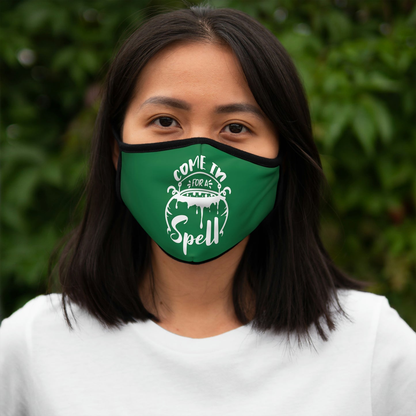 Come in for a Spell Fitted Polyester Face Mask
