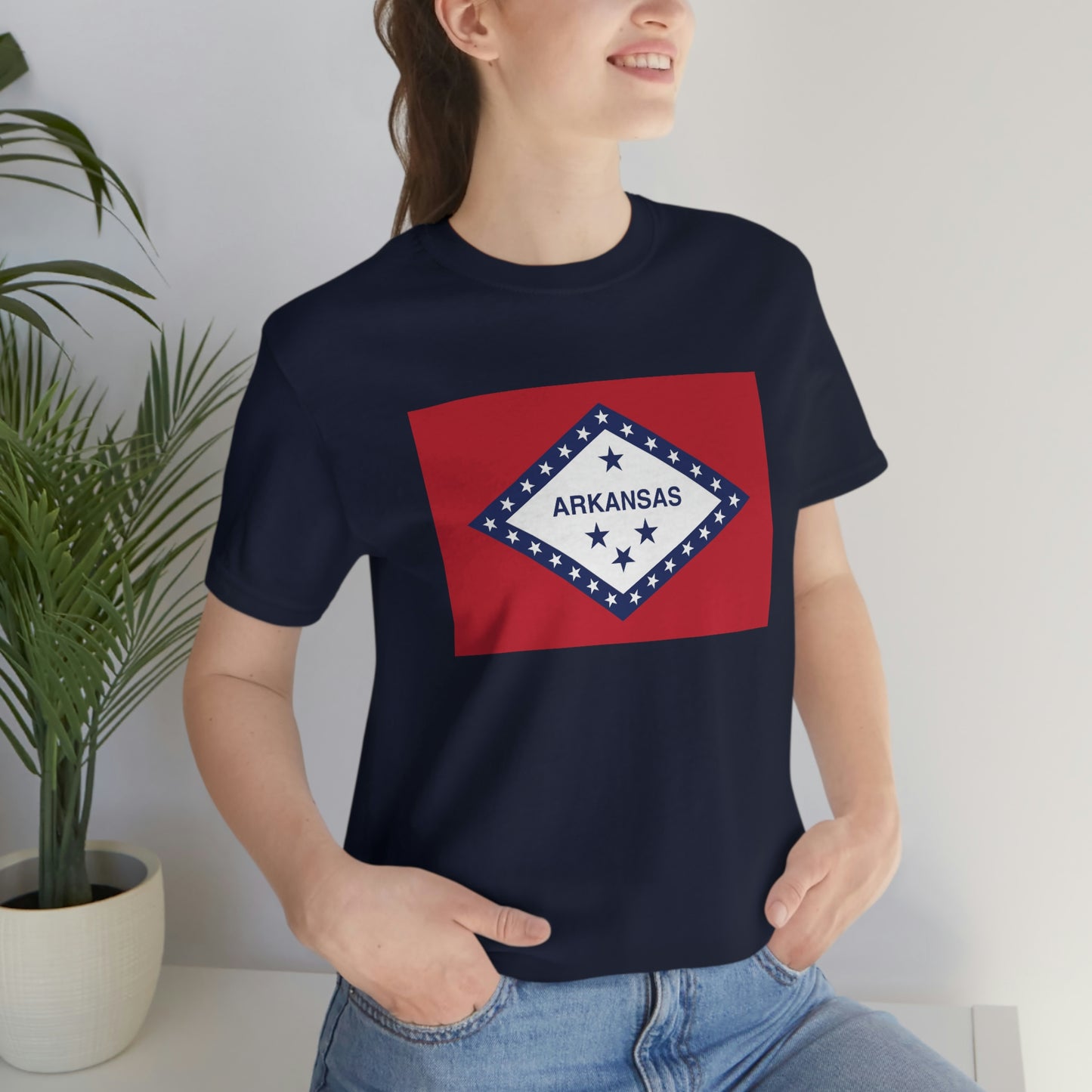 Arkansas Flag Unisex Jersey Short Sleeve Tee Tshirt T-shirt