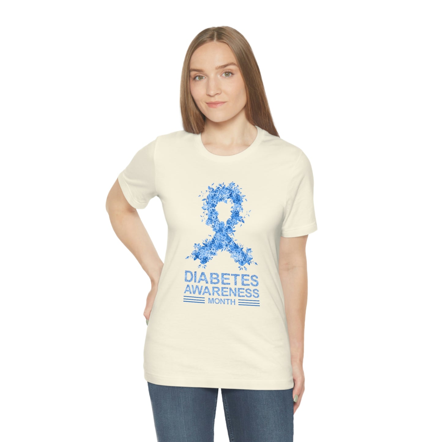 Diabetes Awareness Month Print Unisex Jersey Short Sleeve Tee