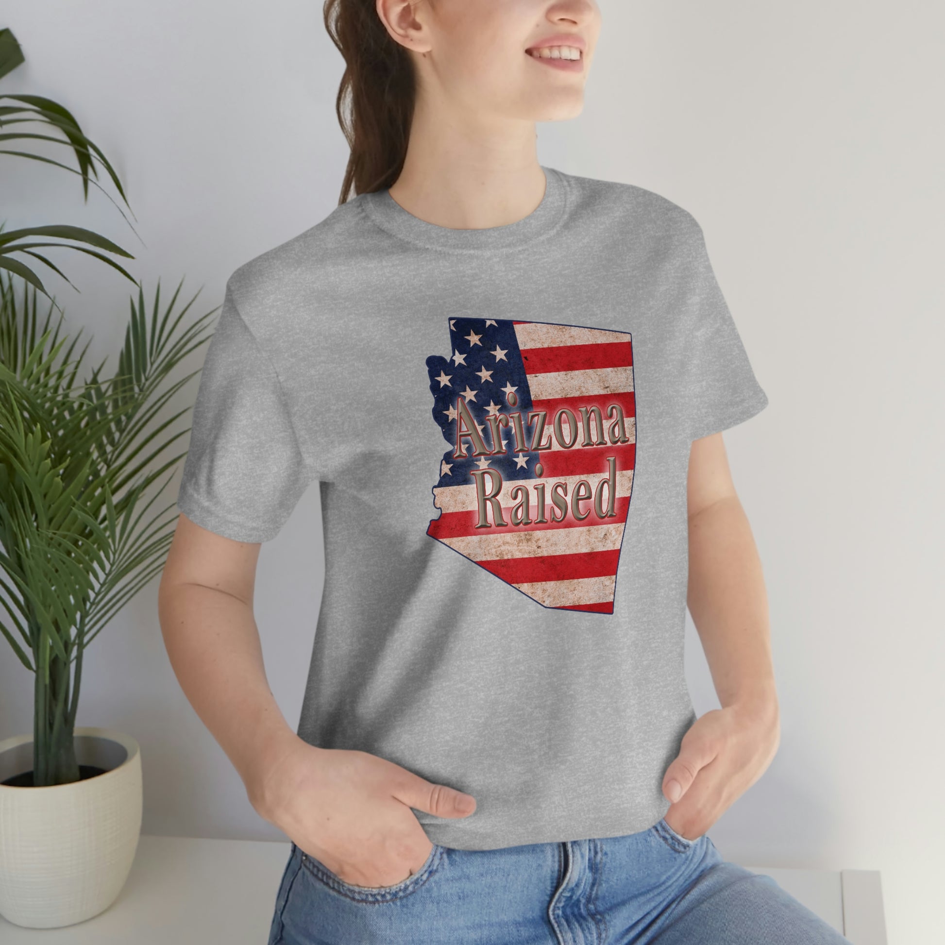 Arizona Raised Flag Unisex Jersey Short Sleeve Tee Tshirt T-shirt