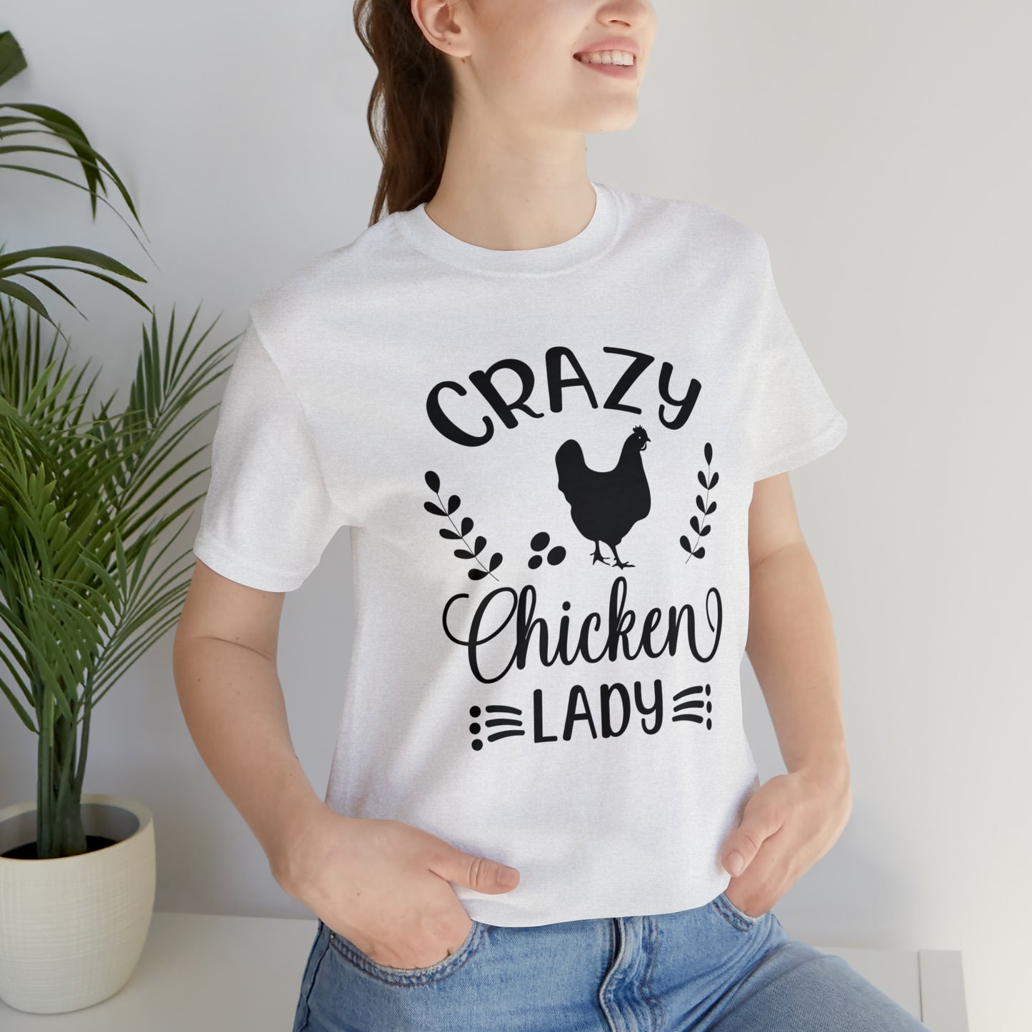 Crazy Chicken Lady Short Sleeve T-shirt