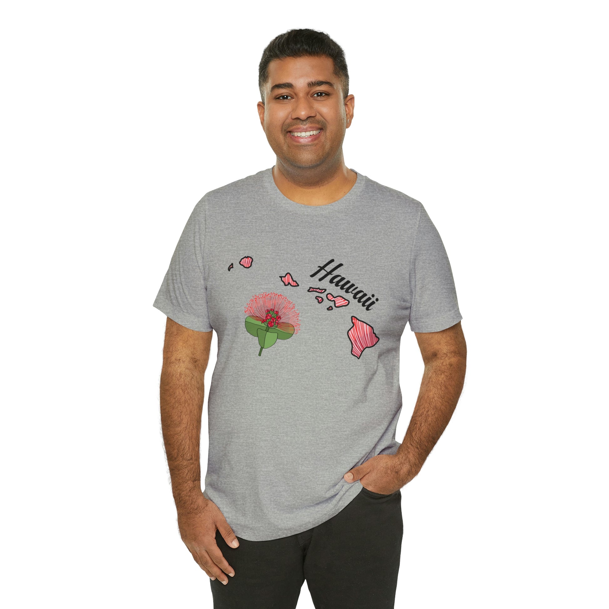 Hawaii State Flower Short Sleeve T-shirt