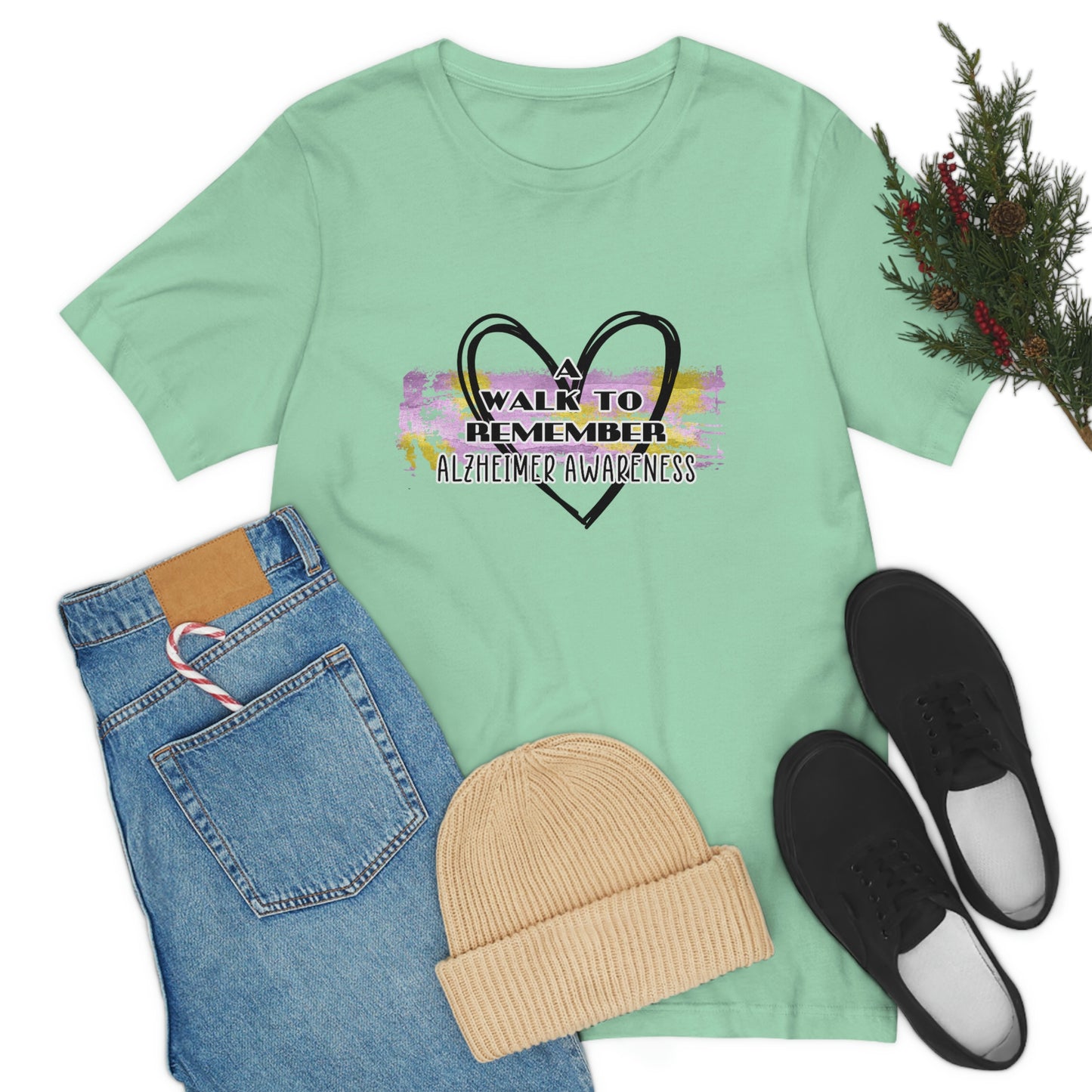 A Walk to Remember Alzheimer Awareness Unisex Jersey Short Sleeve Tee Tshirt T-shirt