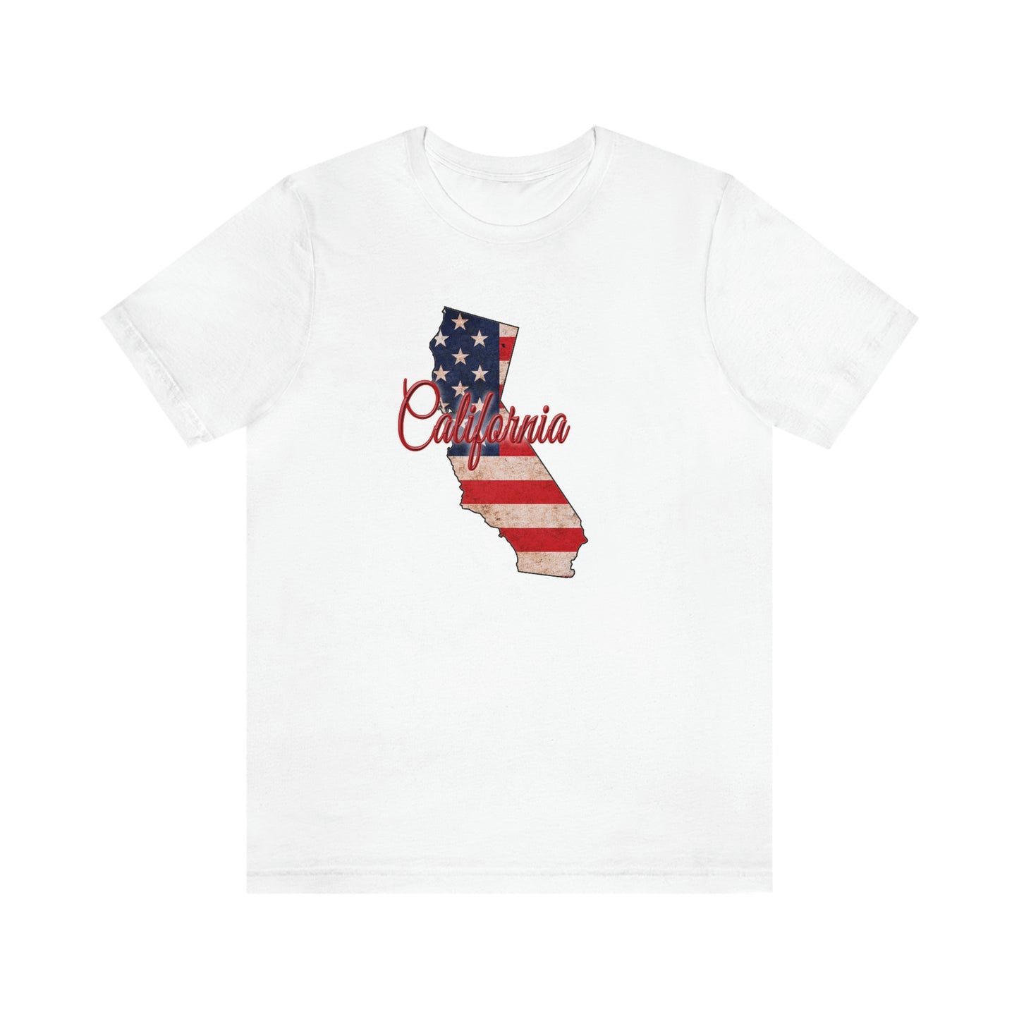 California US Flag Unisex Jersey Short Sleeve Tee Tshirt T-shirt