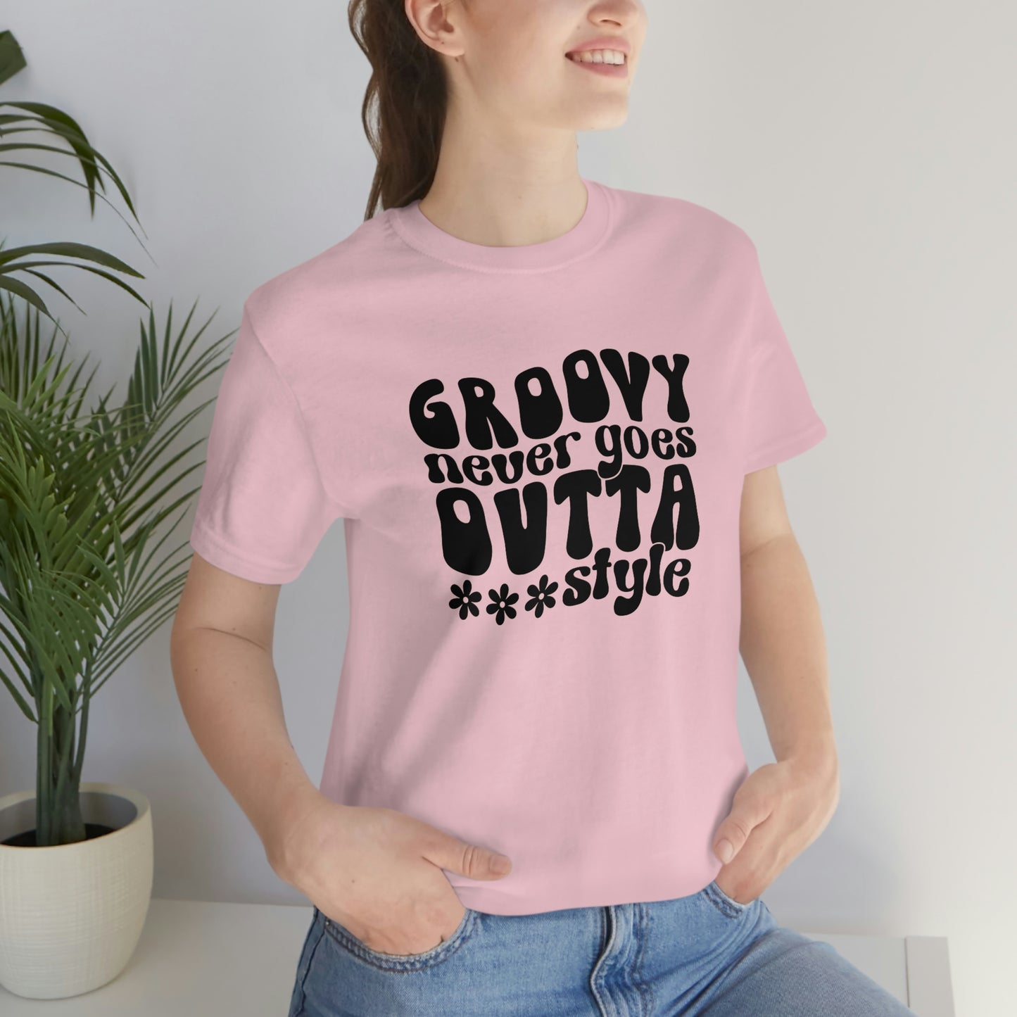 Groovy Never Goes Out of Style Unisex Jersey Short Sleeve Tee