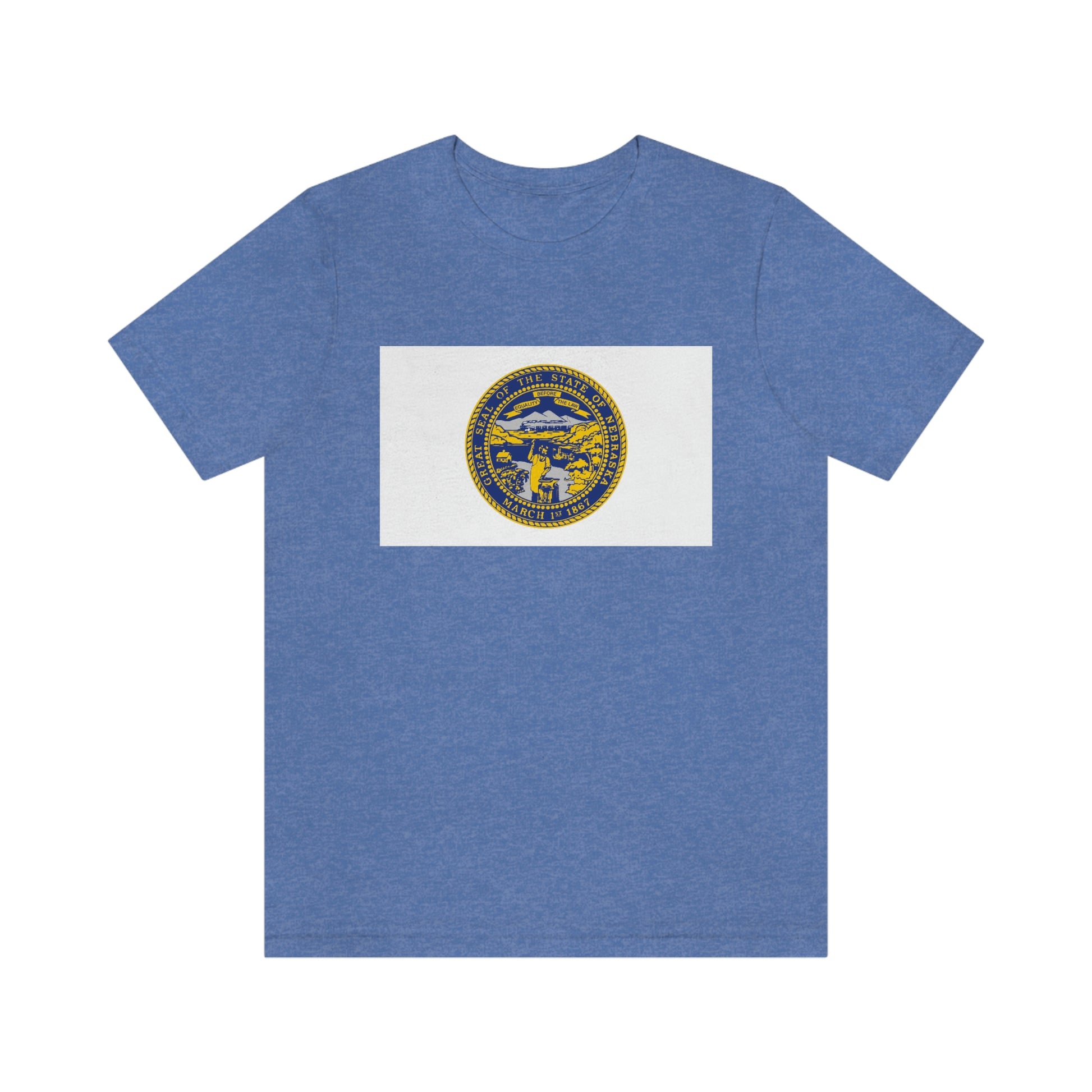 Nebraska Flag Unisex Jersey Short Sleeve Tee Tshirt T-shirt