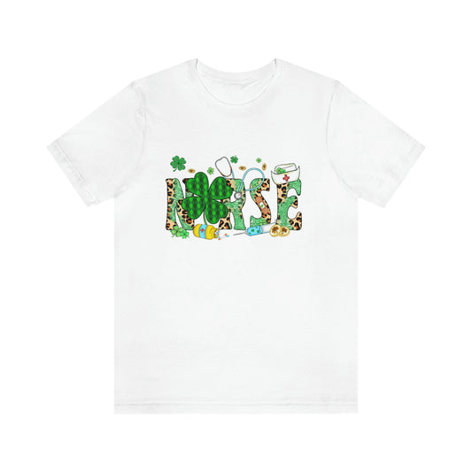 Nurse St. Patrick's Day Unisex Jersey Short Sleeve Tee