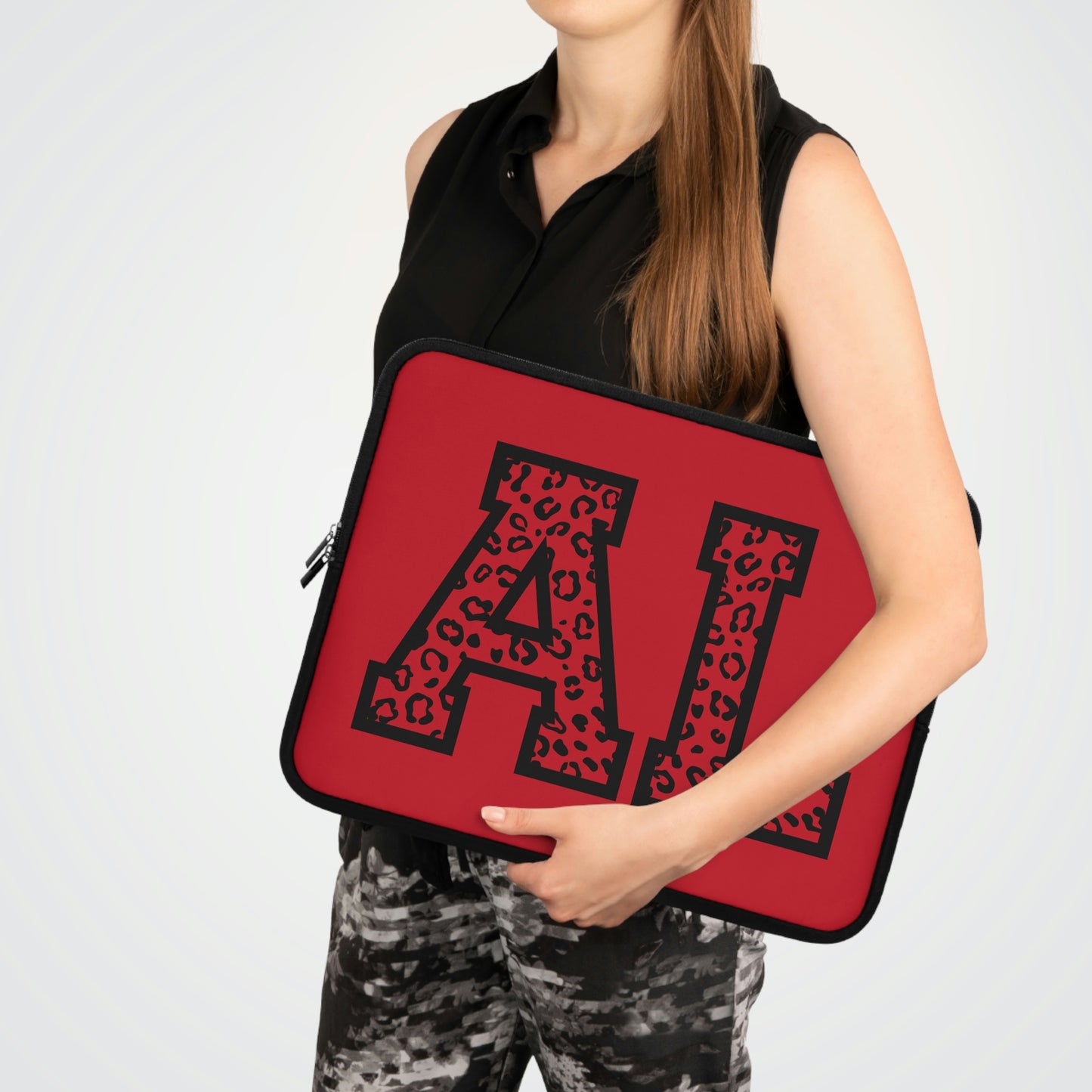 Alabama Leopard Print AL Laptop Sleeve