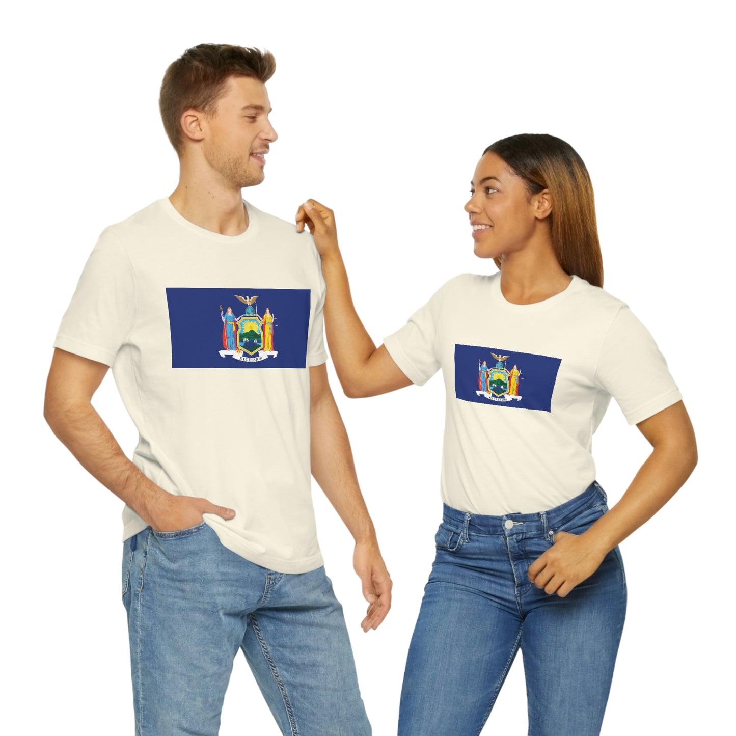New York Flag Unisex Jersey Short Sleeve Tee Tshirt T-shirt