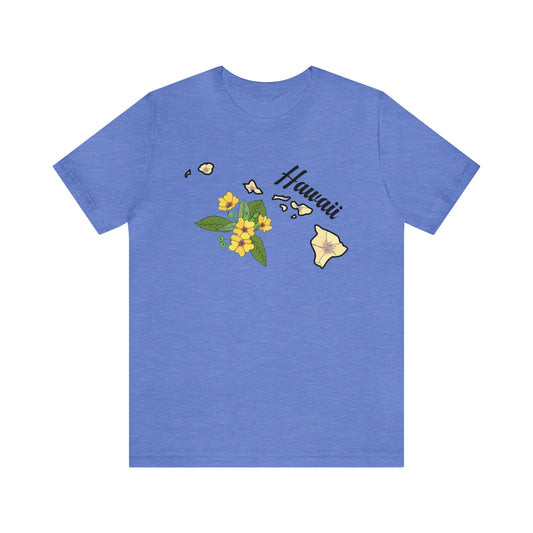 Hawaii State Flower Short Sleeve T-shirt