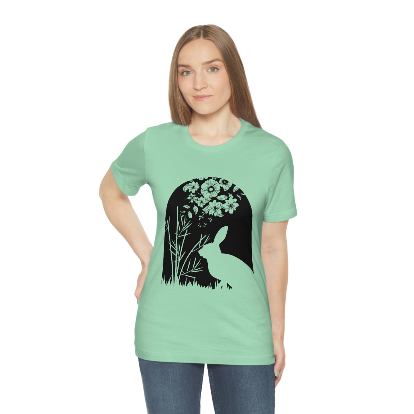 Bunny silhouette scene tshirt tee t-shirt