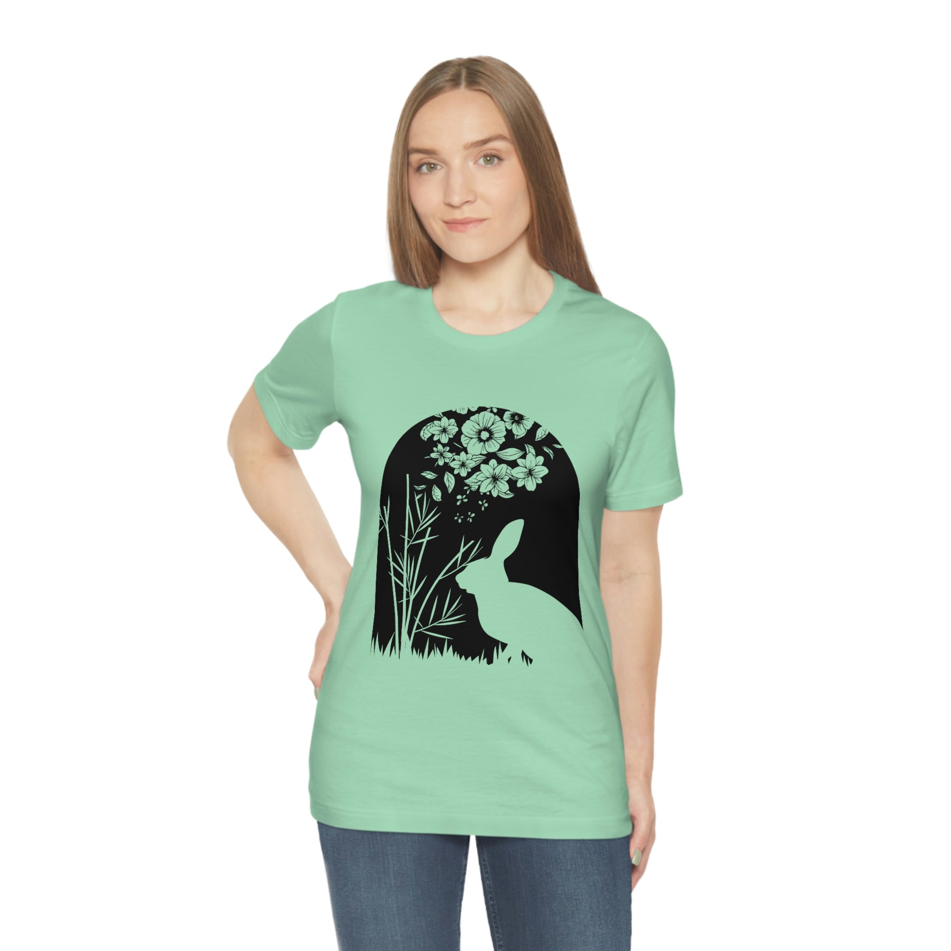 Bunny silhouette scene tshirt tee t-shirt