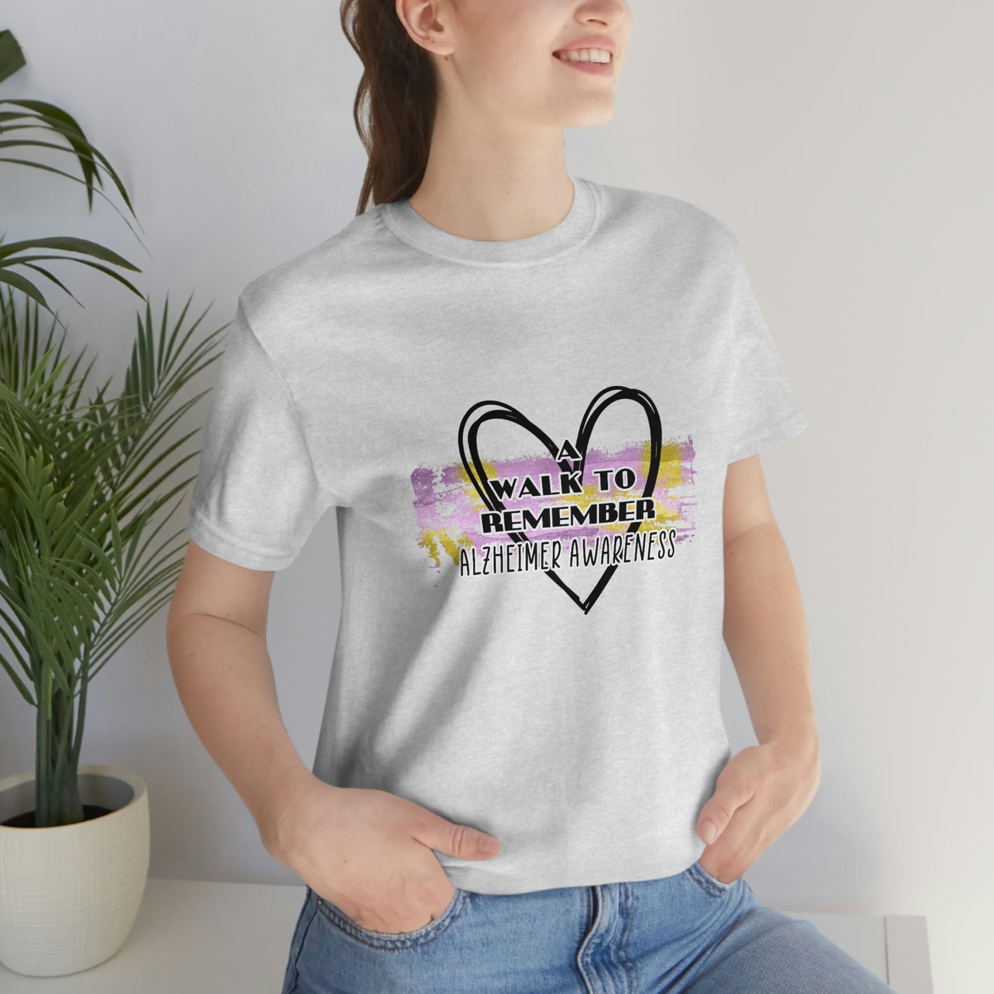 A Walk to Remember Alzheimer Awareness Unisex Jersey Short Sleeve Tee Tshirt T-shirt