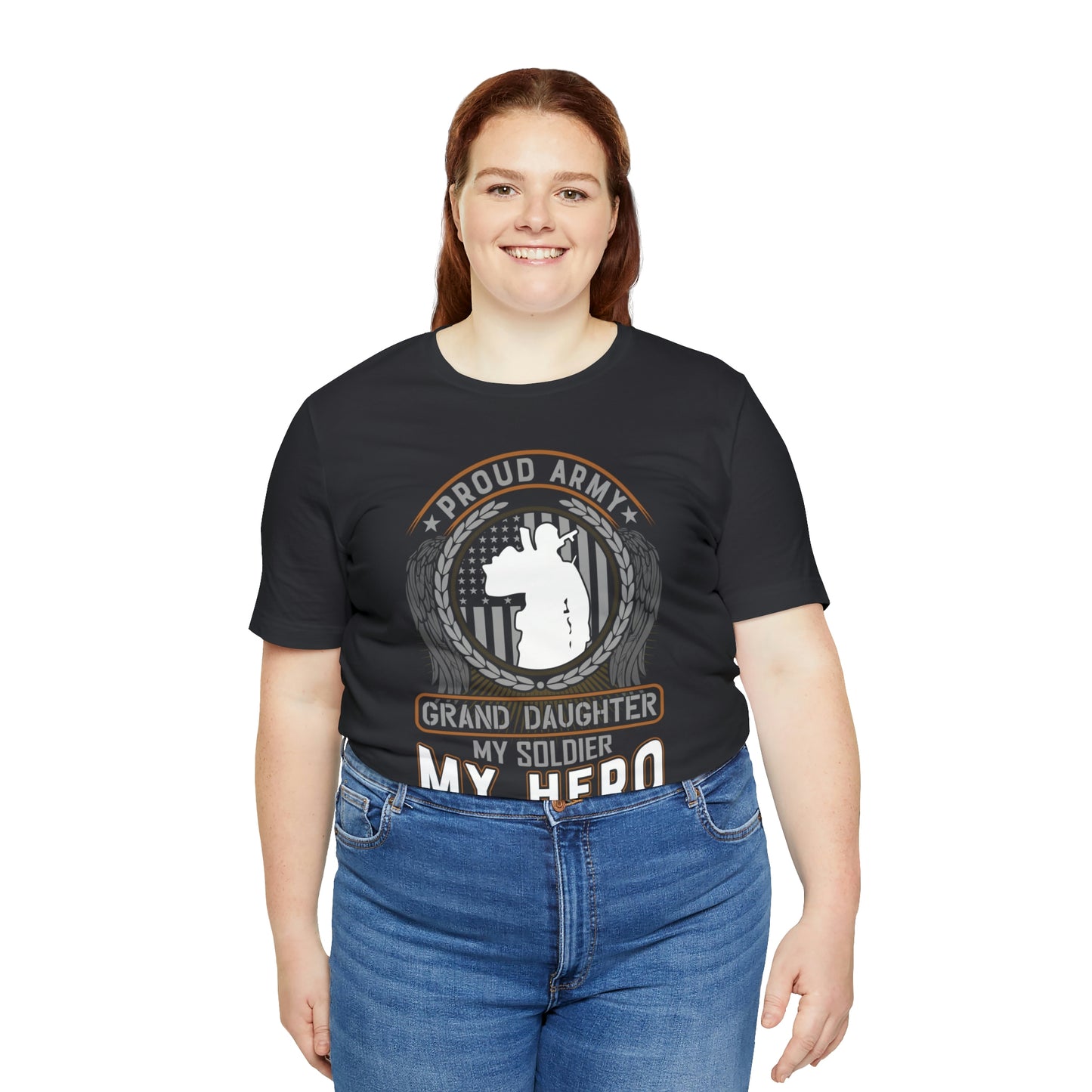 Proud Army Granddaughter My Soldier My Hero Short Sleeve T-shirt