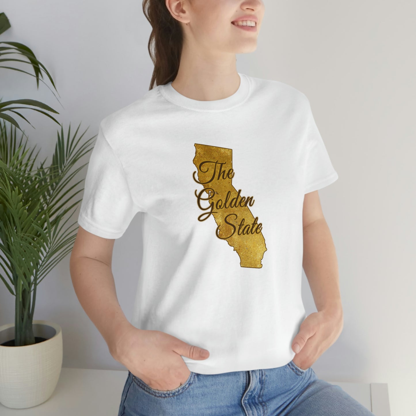 The Golden State California Unisex Jersey Short Sleeve Tee Tshirt T-shirt