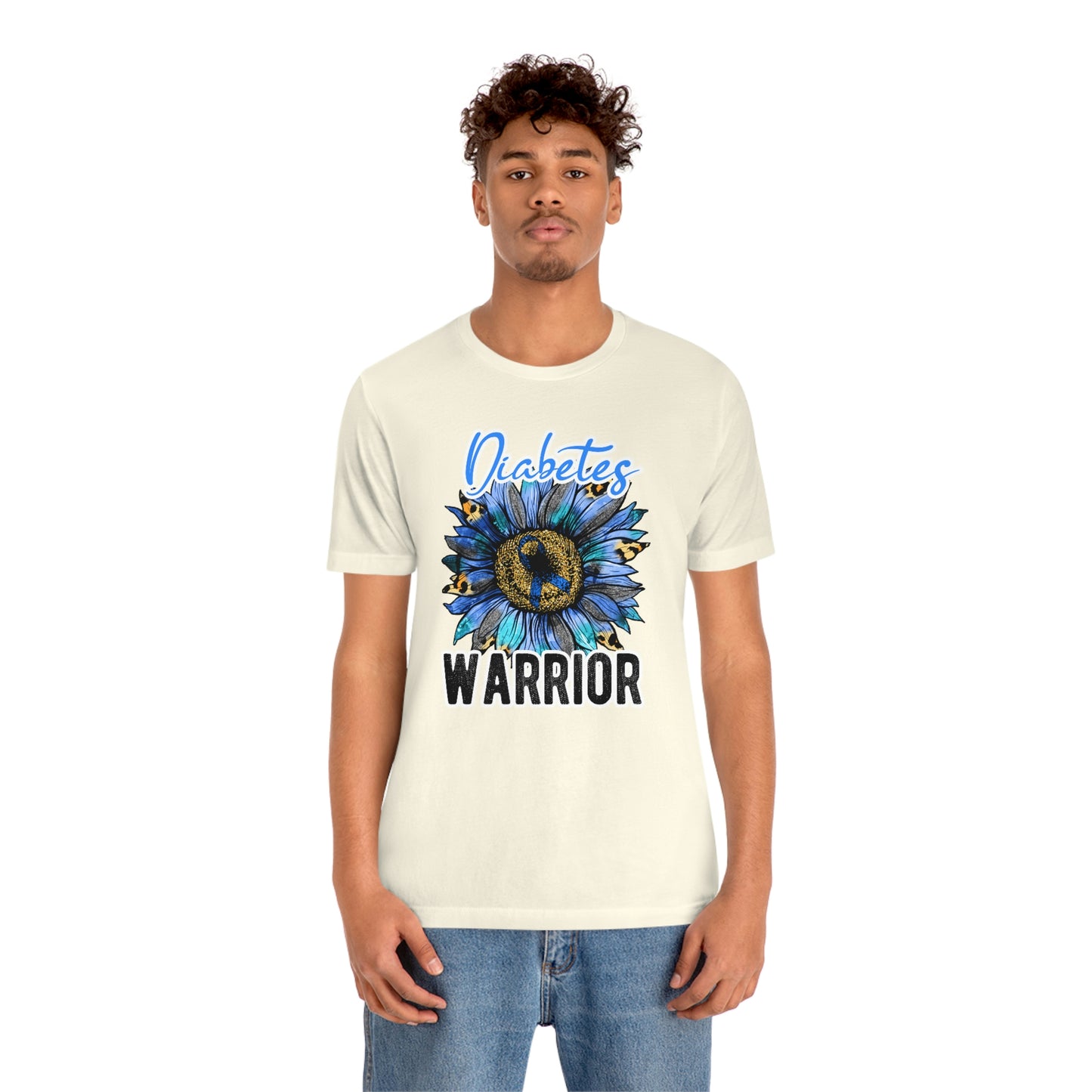Diabetes Warrior Diabetes Awareness Print Unisex Jersey Short Sleeve Tee