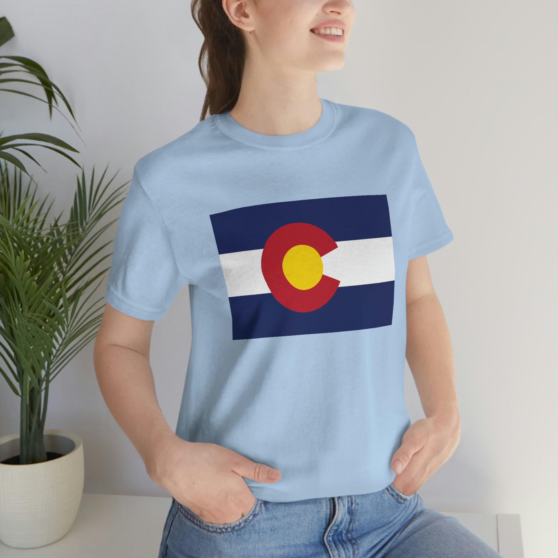 Colorado Flag Unisex Jersey Short Sleeve Tee Tshirt T-shirt